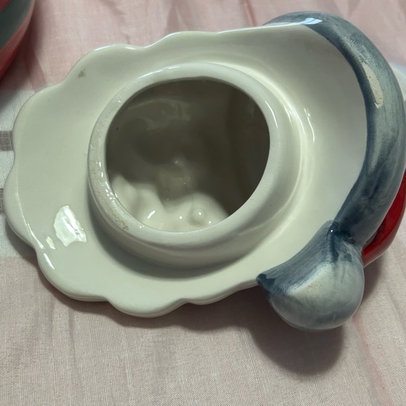 Vintage Gibson Jolly Santa Ceramic Cookie Jar New Without Box - Picture 5 of 9